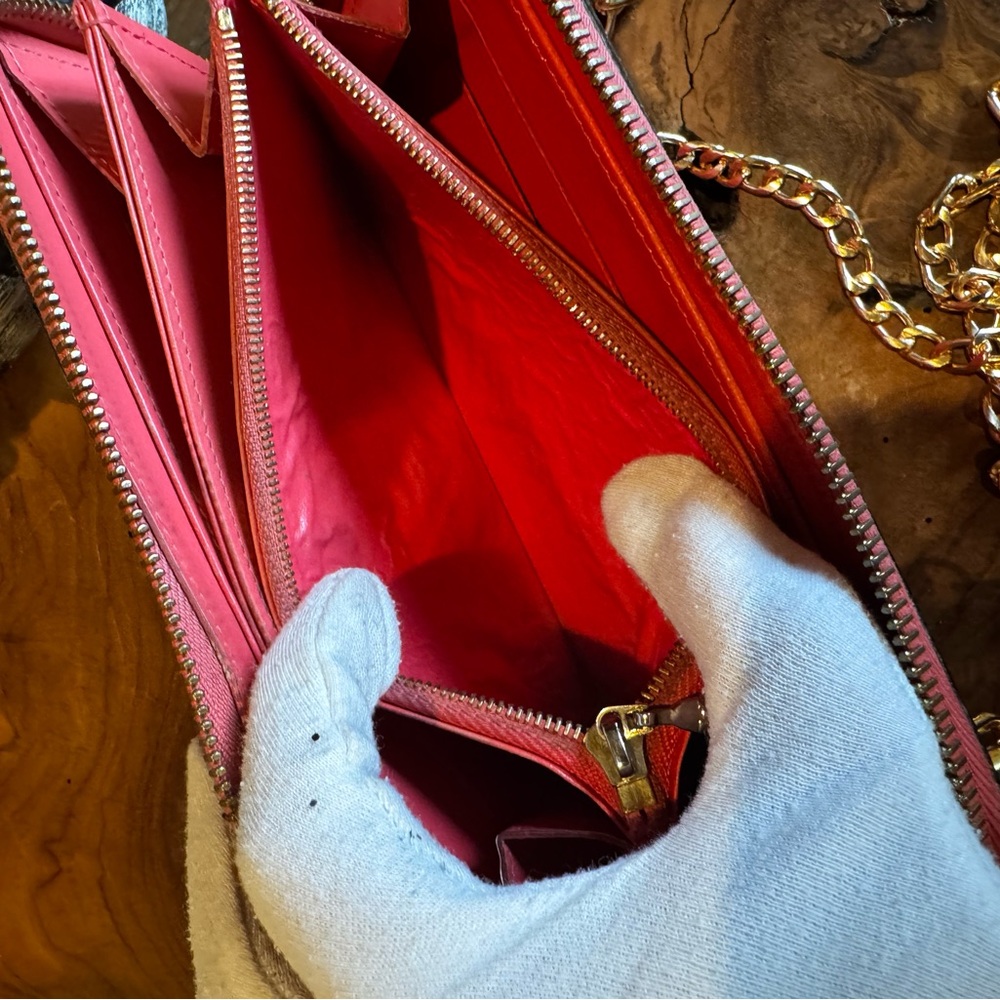 Louis Vuitton Monogram Vernis Zippy Zip Around Long Wallet/converted handpainted - Picture 9 of 15